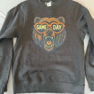 Gray Game Day Bears crew neck Sweatshirt